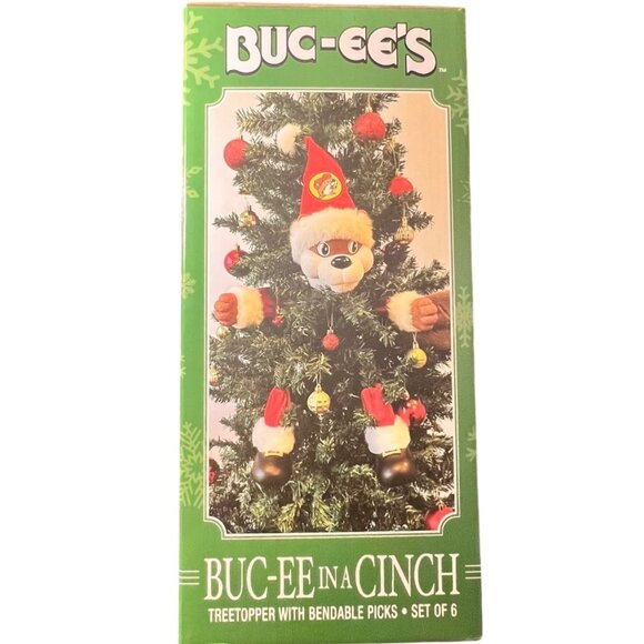 New Buc-Ee In A Cinch Christmas Tree Topper With Bendable Picks 6 Separate Piece - Picture 5 of 8